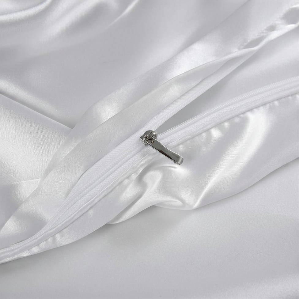 Housse de couette Satiné Blanche – Image 2
