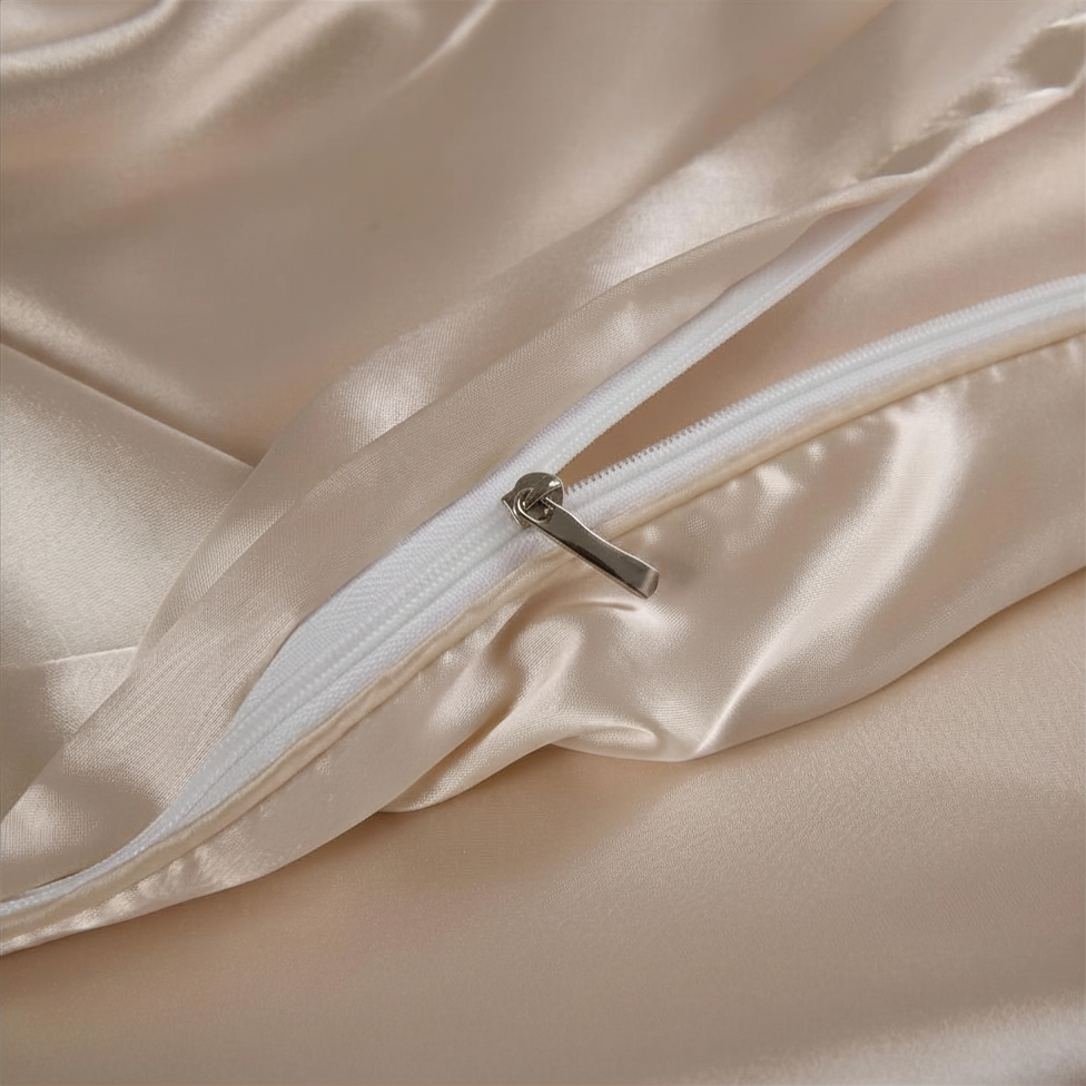 Housse de couette Satiné Ecru – Image 3