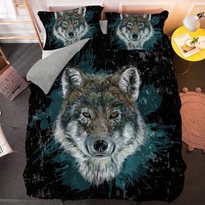 housse de couette loup sage