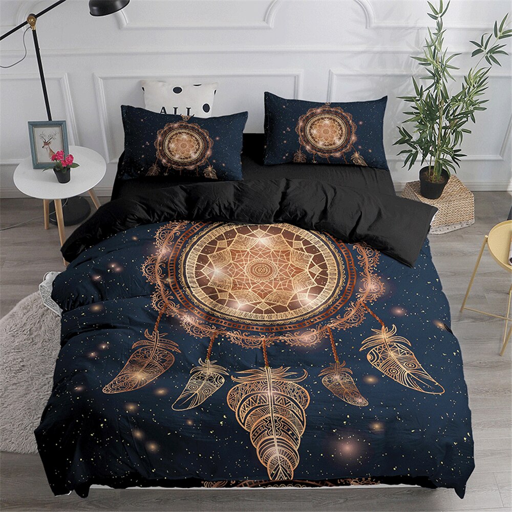 housse de couette attrape rêve soleil