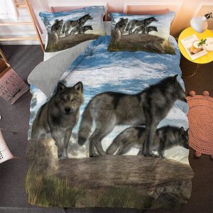 housse de couette loup sauvage