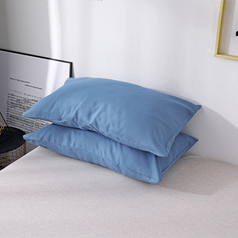 Linge de lit polycoton bleu