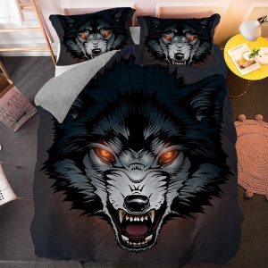 housse de couette Loup Féroce