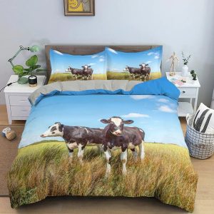 Housse de couette Vache Noir Blanche