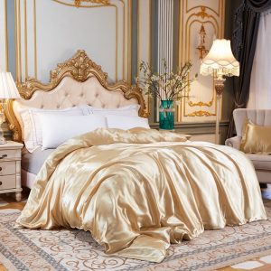 housse de couette Soie Beige