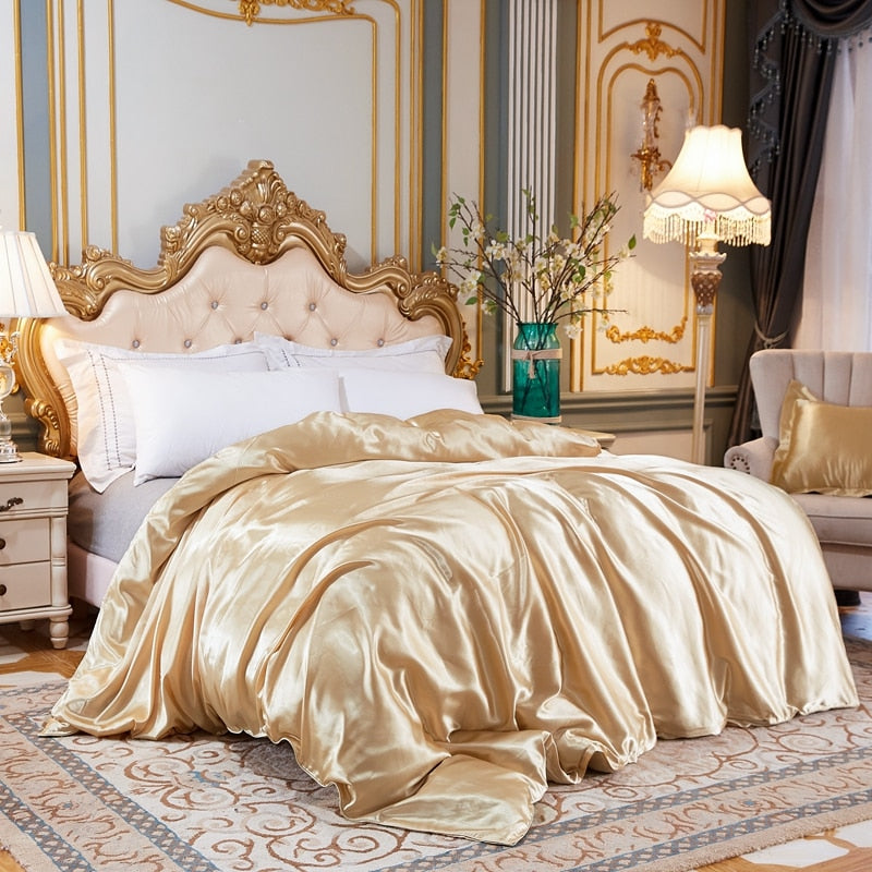 housse de couette Soie Beige