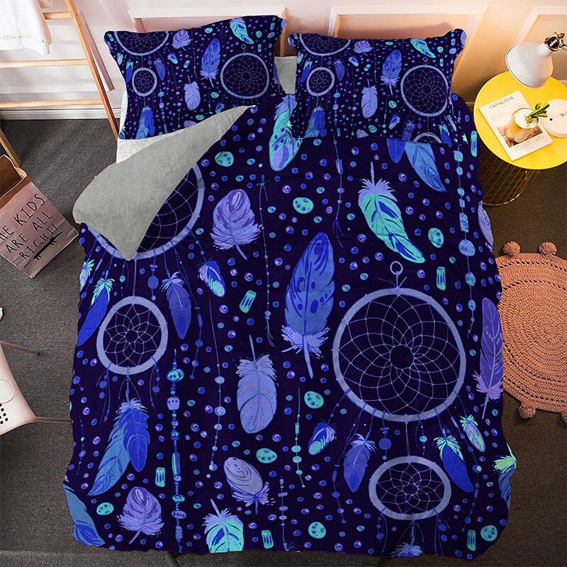 housse de couette avec motifs attrape rêve