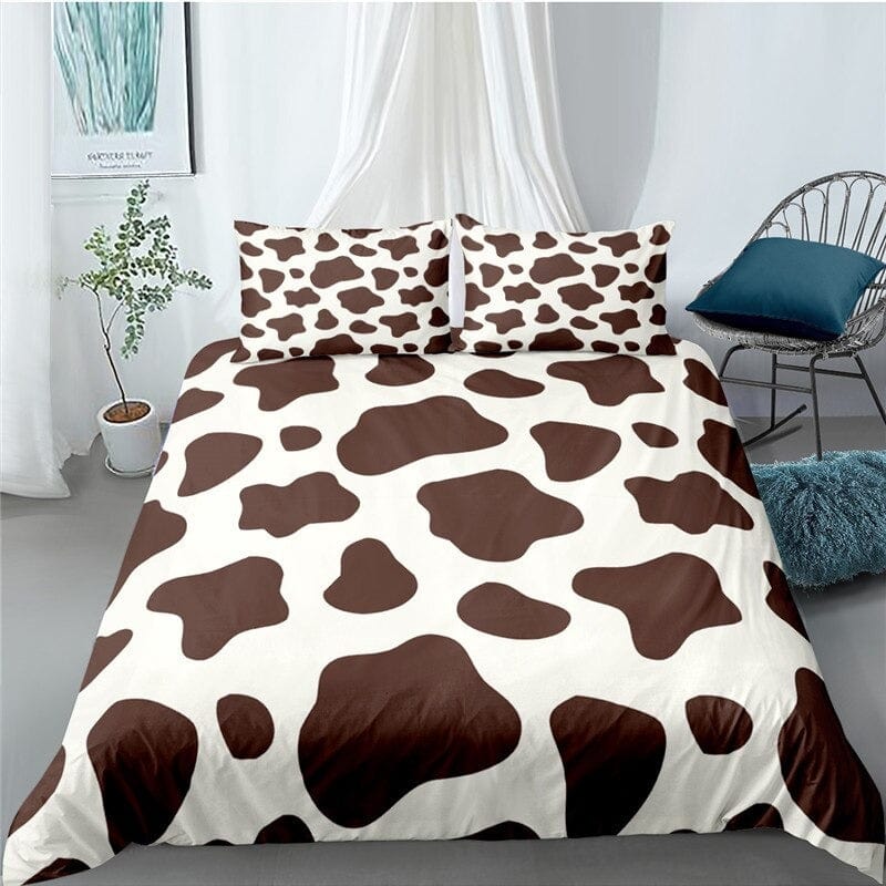 housse de couette motif vache