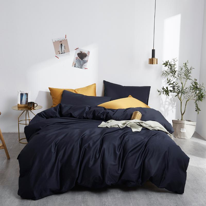 housse de couette coton noir