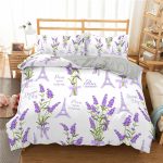 Housse de couette Blanche Lavande