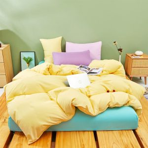 la housse de couette Pastel Jaune éclairée
