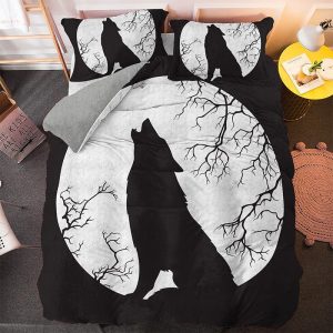 housse de couette Loup Noir