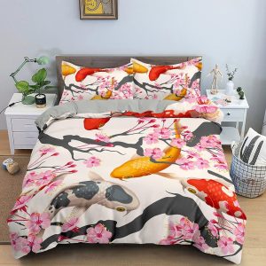 housse de couette motif poisson