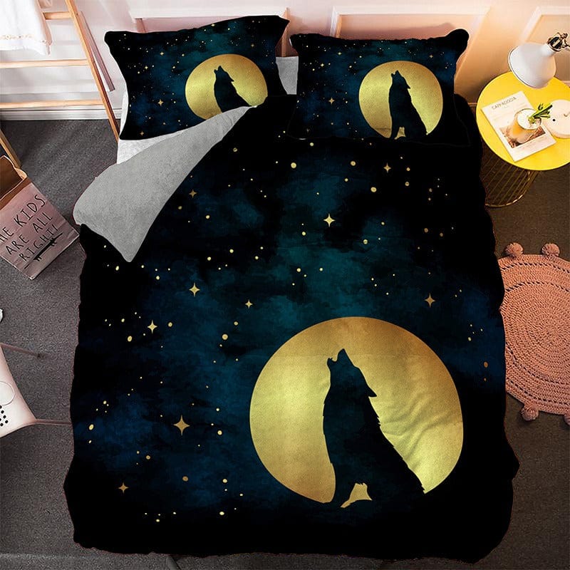 housse de couette loup