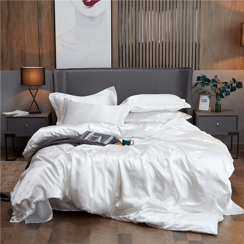 Housse de couette Polycoton Blanc