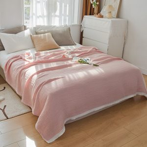 housse de couette rose poudré