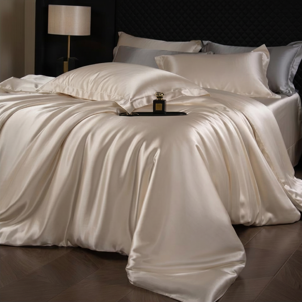 Housse de couette Satiné Ecru – Image 4