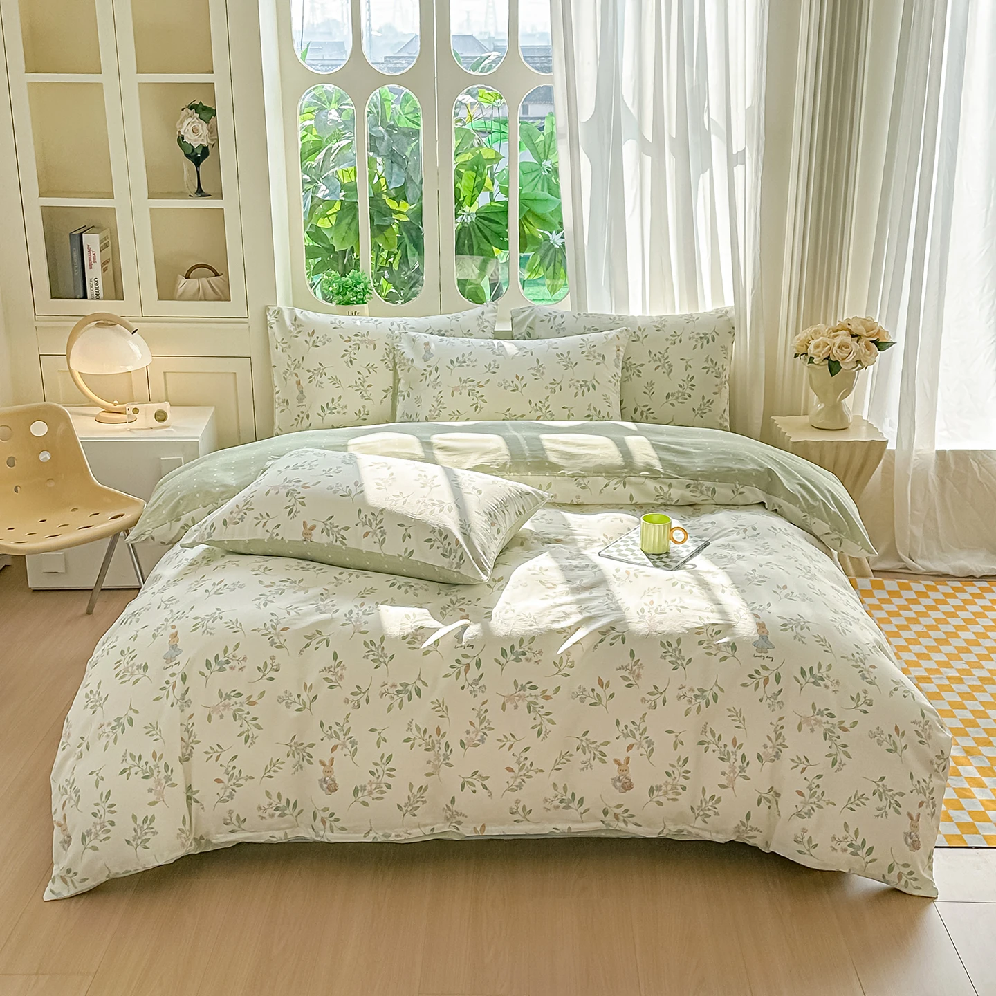 housse de couette imprimé floral