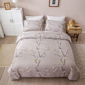 housse de couette fleurs