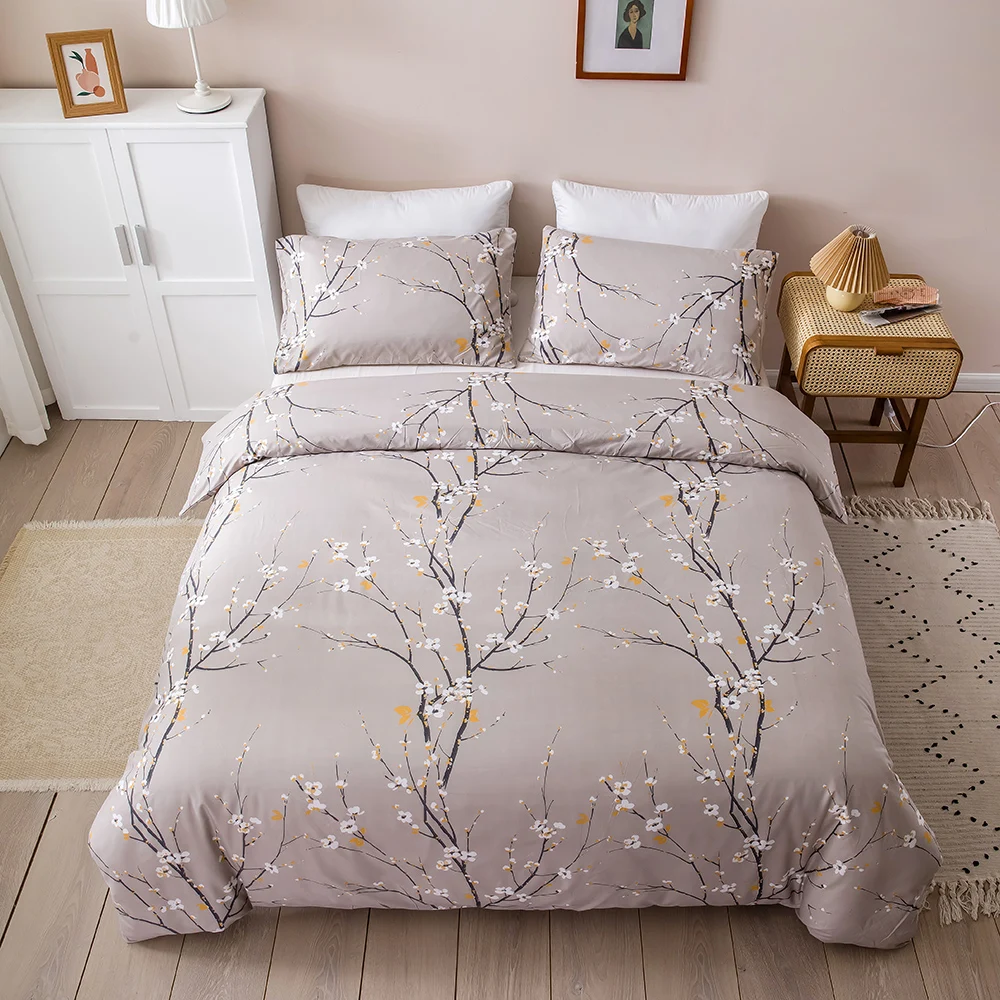 housse de couette fleurs