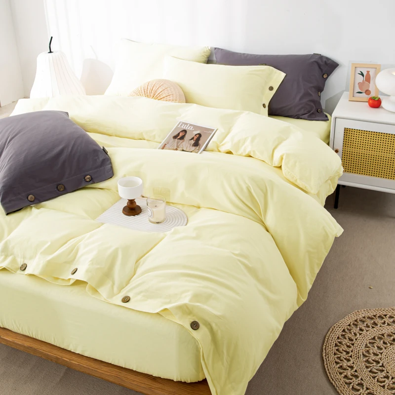 coton jaune lit