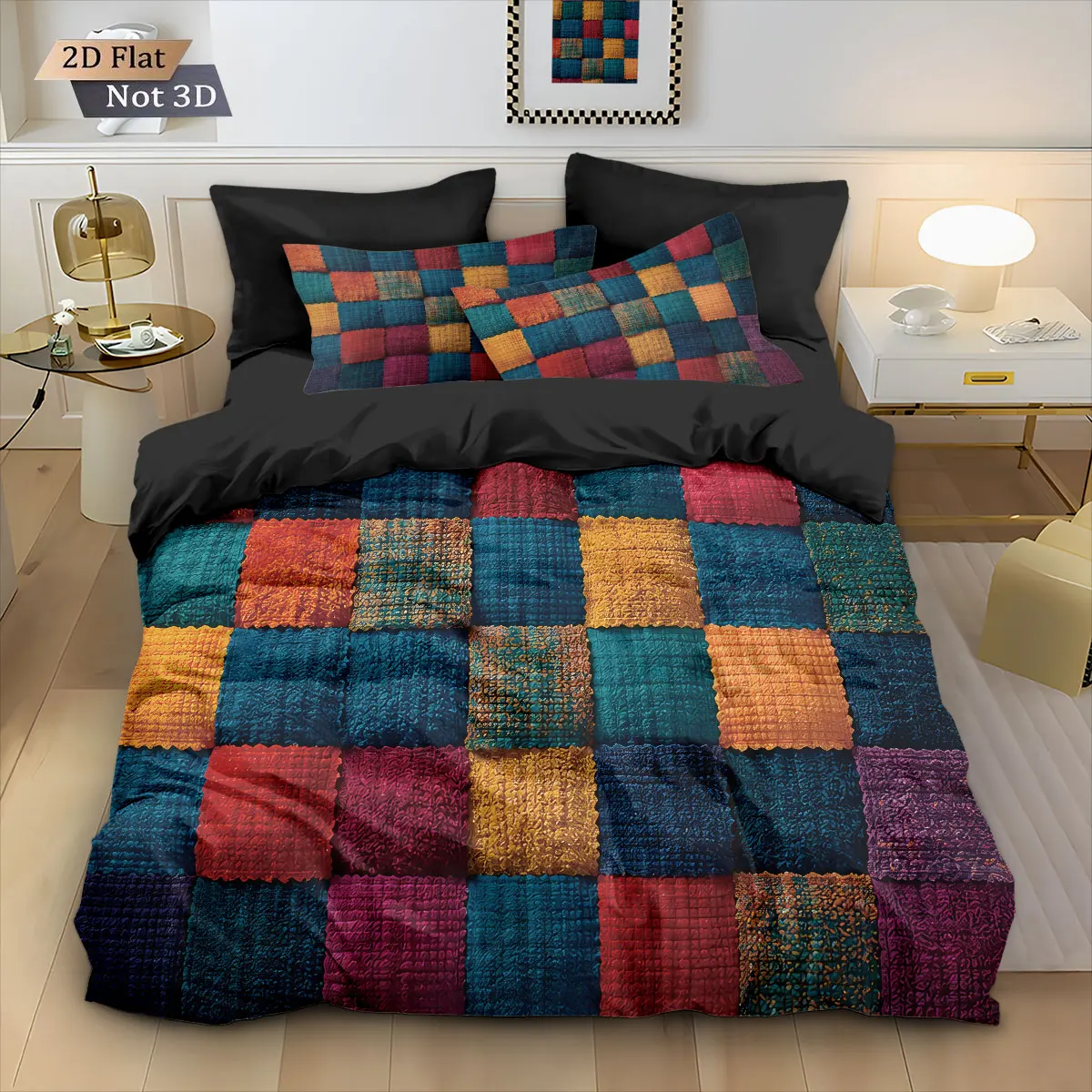 housse de couette colorée