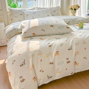 housse de couette motif chien