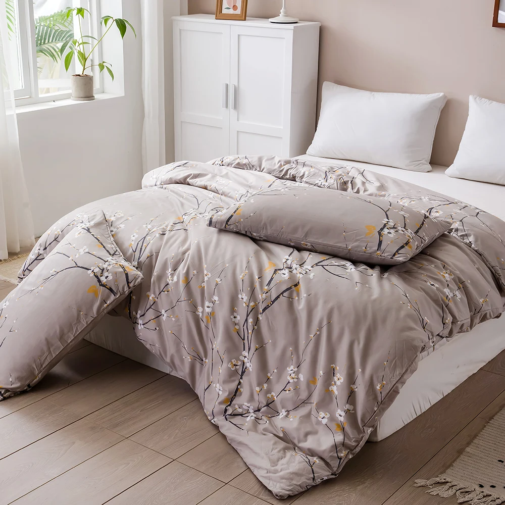 housse de couette grise moderne