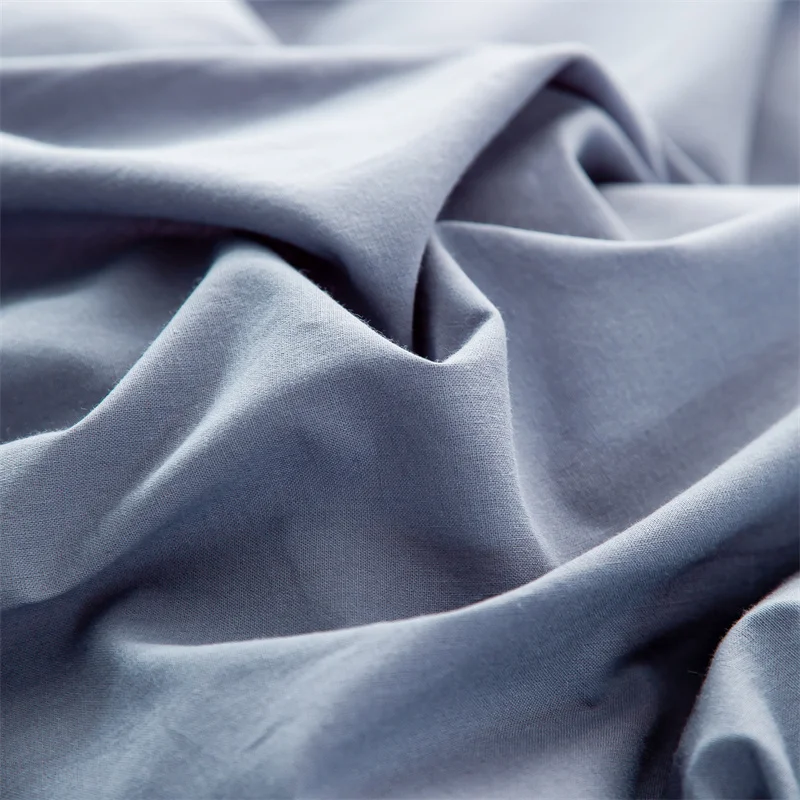 couvre-lit bleu en coton