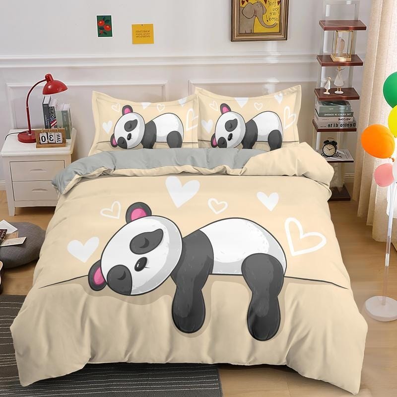housse de couette Panda Beige