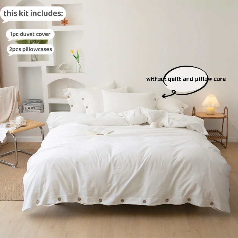 housse de couette élégante blanche