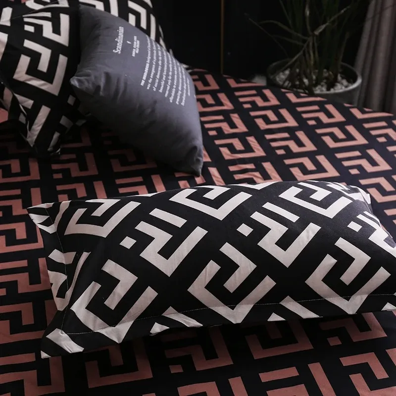 chambre avec housse ethnique