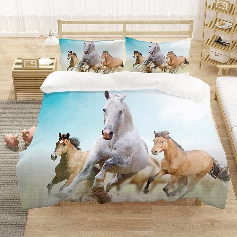 housse de couette cheval