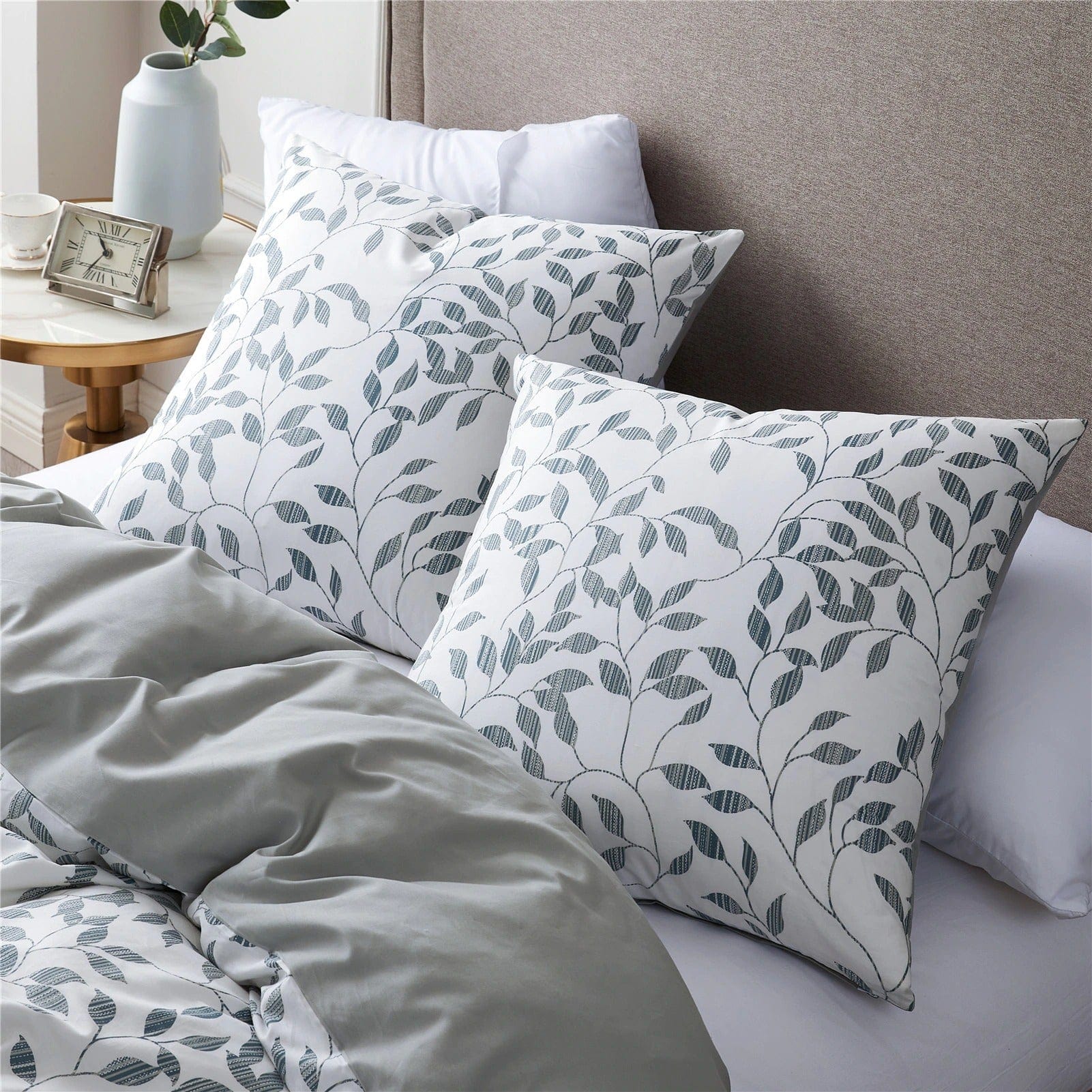 duvet en coton fleurs