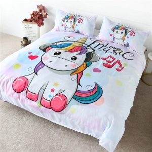 Housse de couette Licorne music
