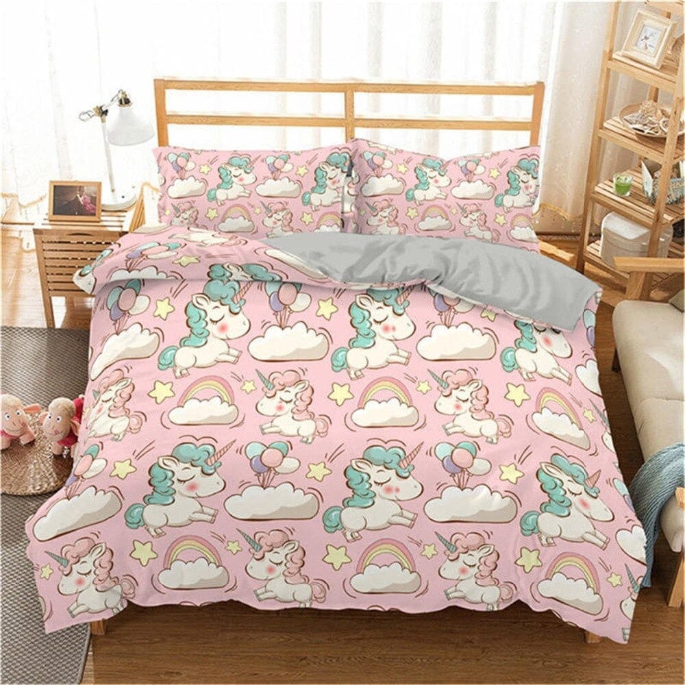 housse de couette licorne nuage