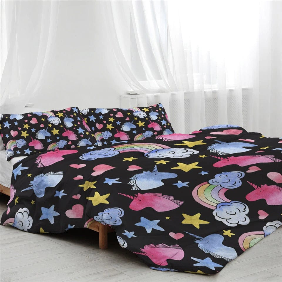 magnifique housse de couette licorne