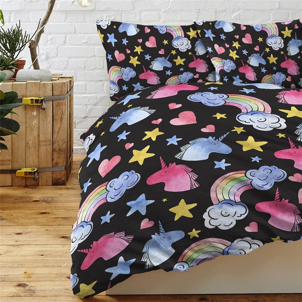 housse de couette licorne étoile