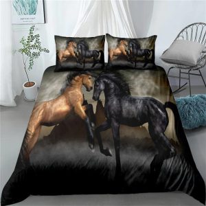 Housse de couette motif cheval