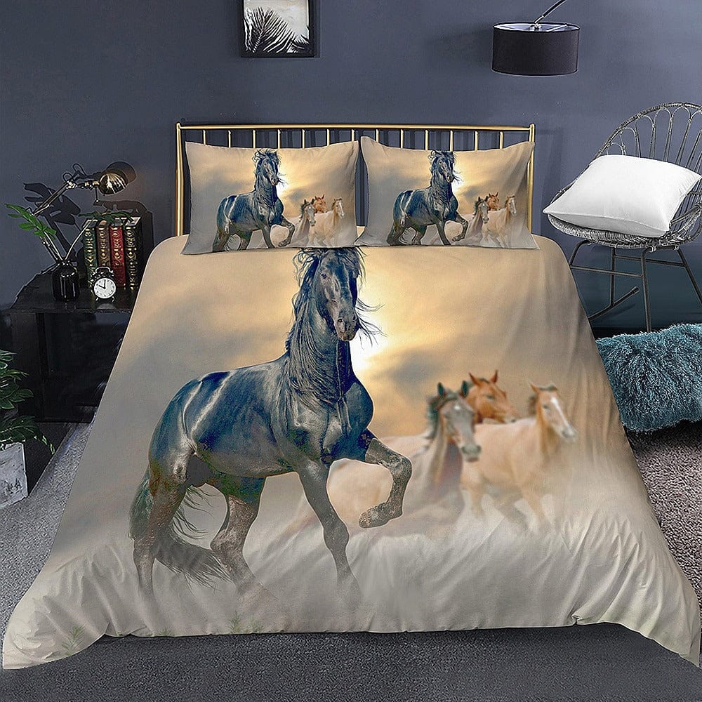 housse de couette cheval sauvage