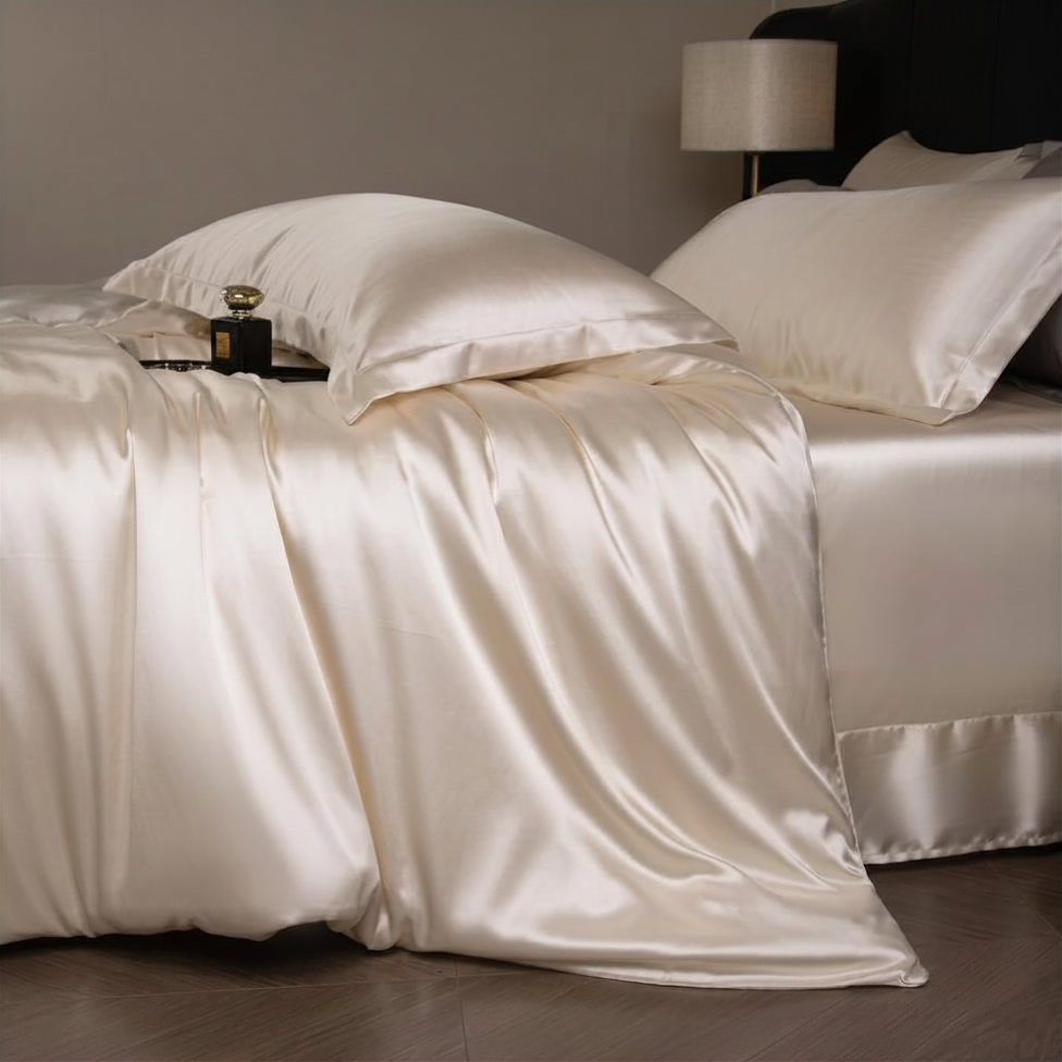 Housse de couette Satiné Ecru – Image 2