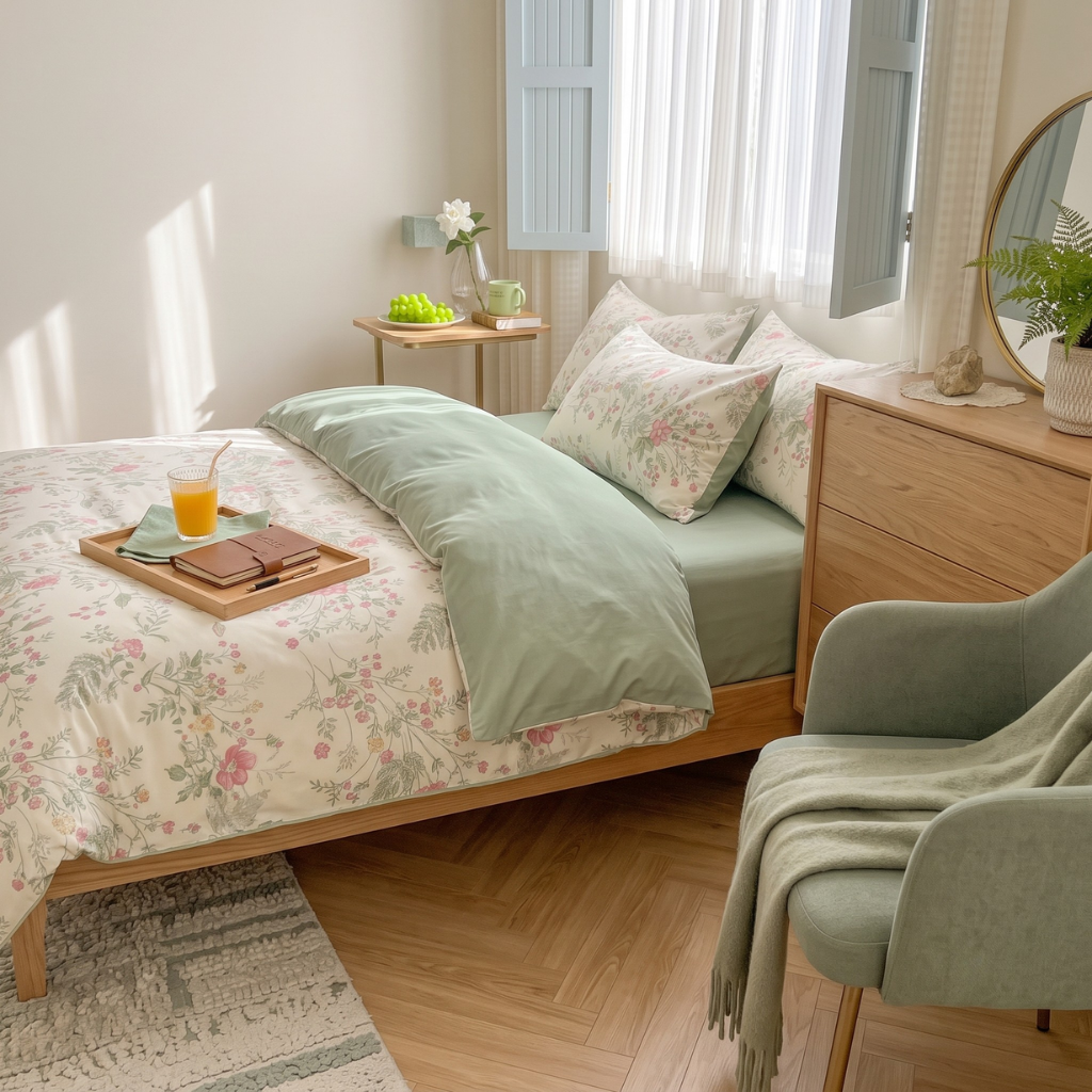 Housse de couette Fleurs Roses – Image 2