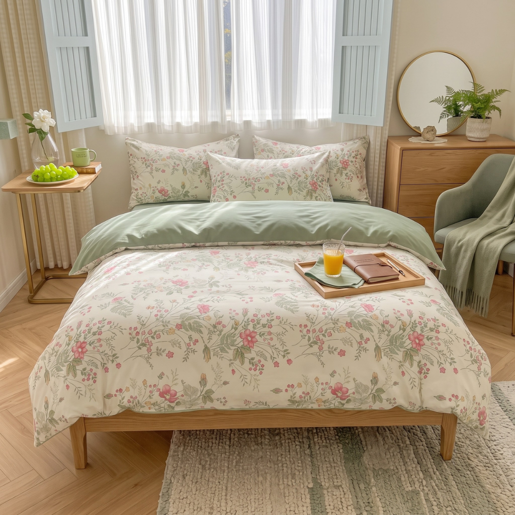 Housse de couette Fleurs Roses – Image 3