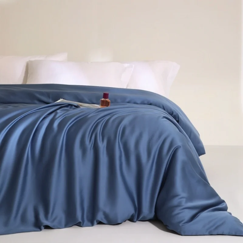 housse de couette Lyocell Bleu