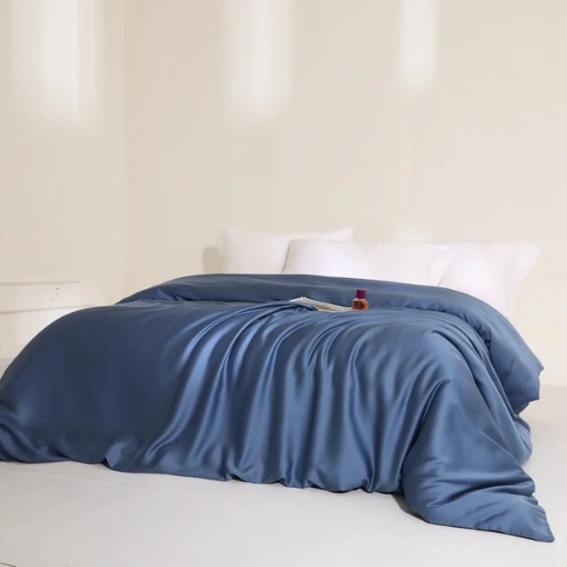 housse Lyocell soyeuse bleu