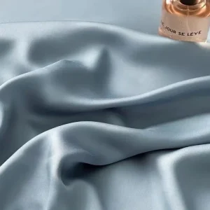housse de couette bleue lyocell
