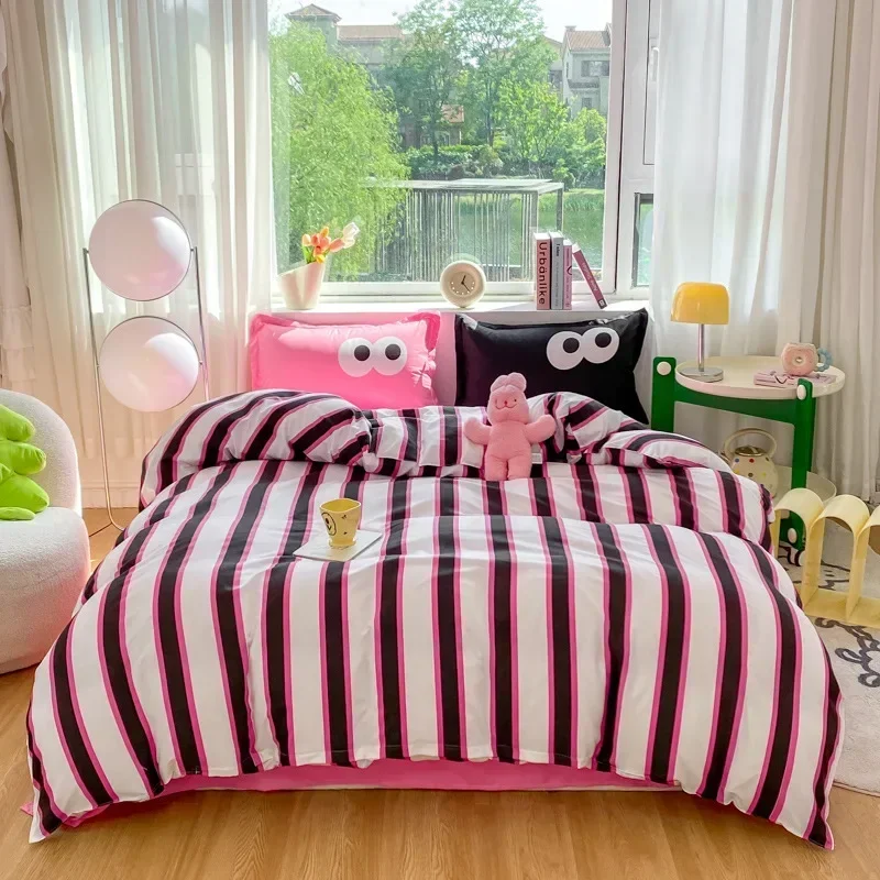 housse de couette rayures verticales moderne