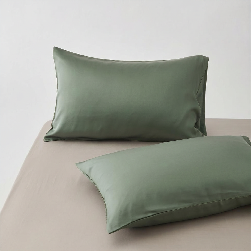 Housse de couette Lyocell Kaki – Image 3