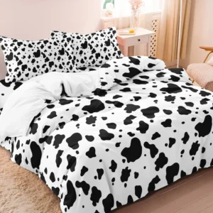 Housse de couette imprimé vache